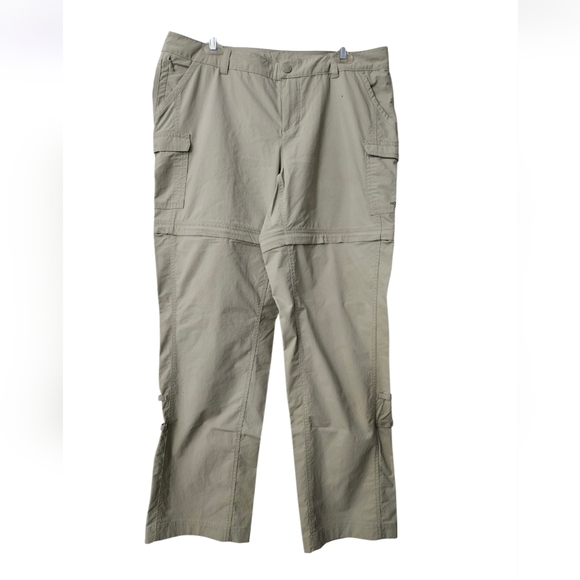 The North Face Pants - The North Face Womens Khacki Convertible Cargo Pants Shorts Sz 14
